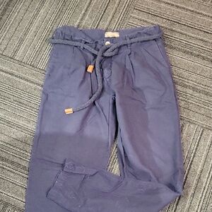 Zara Men's Blue Chinos with Rope Belt Size 32